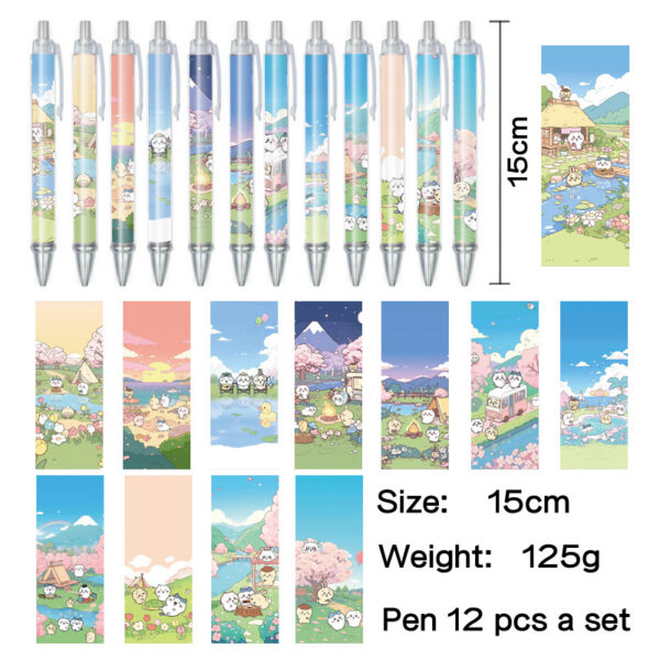 MCPN028 Chiikawa Pens for Student Ballpoint Pen  price for a set of 12 pcs