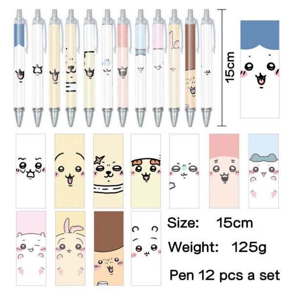 MCPN029 Chiikawa Pens for Student Ballpoint Pen  price for a set of 12 pcs