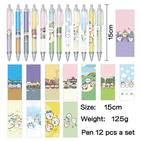 MCPN031 Chiikawa Pens for Student Ballpoint Pen  price for a set of 12 pcs