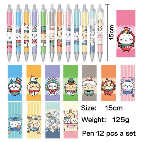 MCPN033 Chiikawa Pens for Student Ballpoint Pen  price for a set of 12 pcs