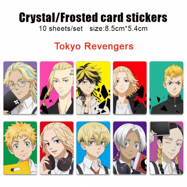 MCSK010 Tokyo Revengers Card Stickers price for 50pcs(5 sets 10 pcs a set)