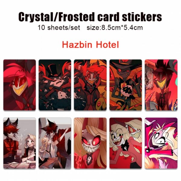MCSK011 Hazbin Hotel Card Stickers price for 50pcs(5 sets 10 pcs a set)