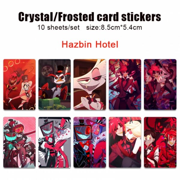MCSK012 Hazbin Hotel Card Stickers price for 50pcs(5 sets 10 pcs a set)