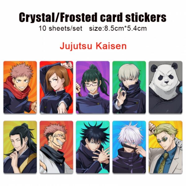 MCSK019 Jujutsu Kaisen Card Stickers price for 50pcs(5 sets 10 pcs a set)