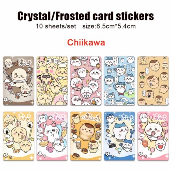 MCSK020 Chiikawa Card Stickers price for 50pcs(5 sets 10 pcs a set)